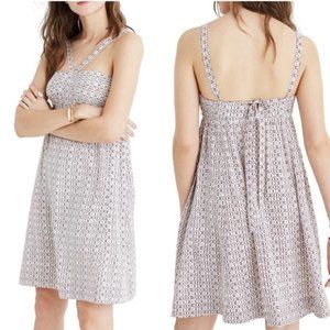 madewell echo grid convertible halter dress